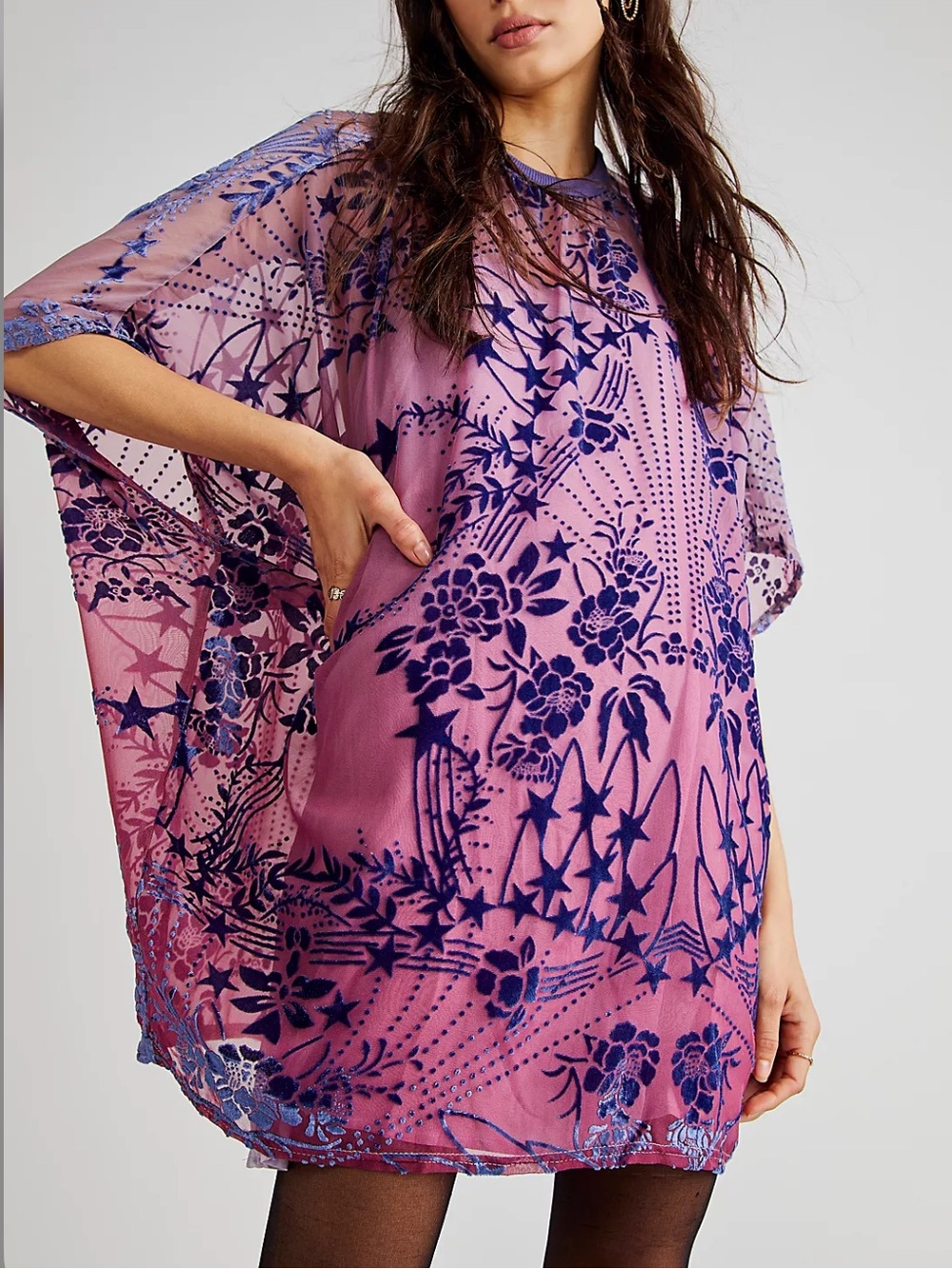 Free People shooting star t shirt mini dress